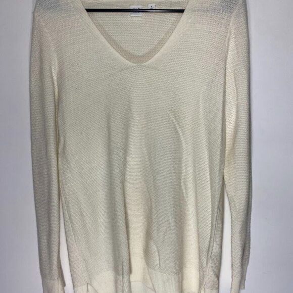 GAP Cream Merino Extra Fine Wool Blend Sweater - Picture 1 of 5